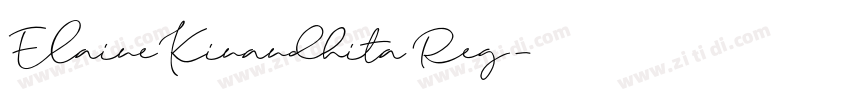 ElaineKinandhita Reg字体转换